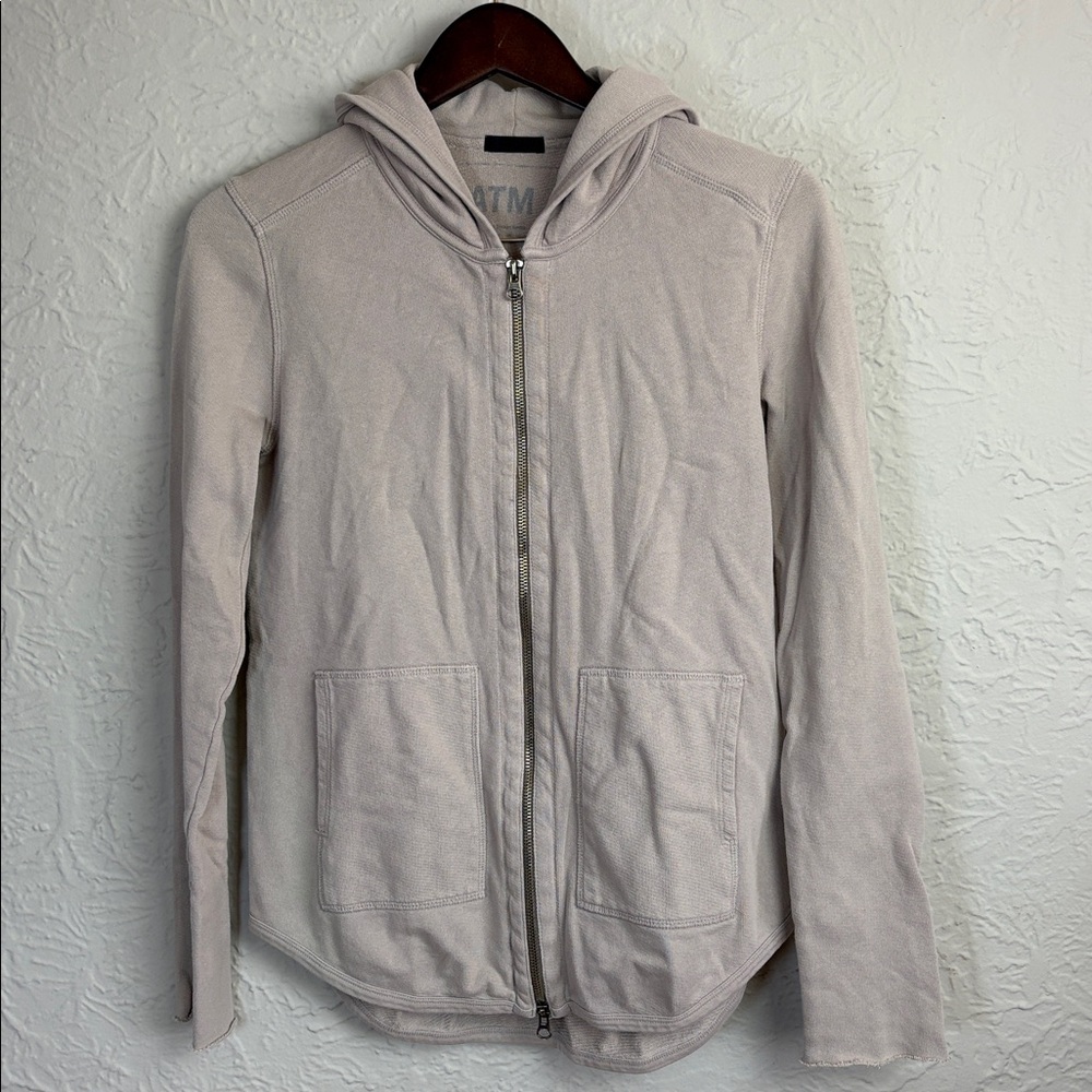 ATM Anthony Thomas Melillo French Terry Zip-Up Hoodie - Picture 2 of 9